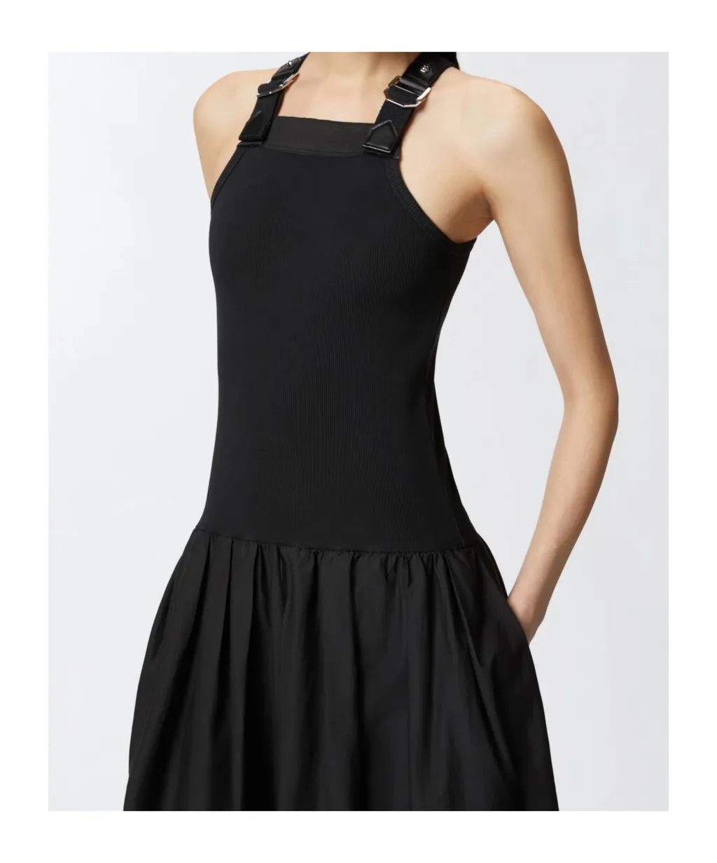 Balloon Skirt Midi Dress