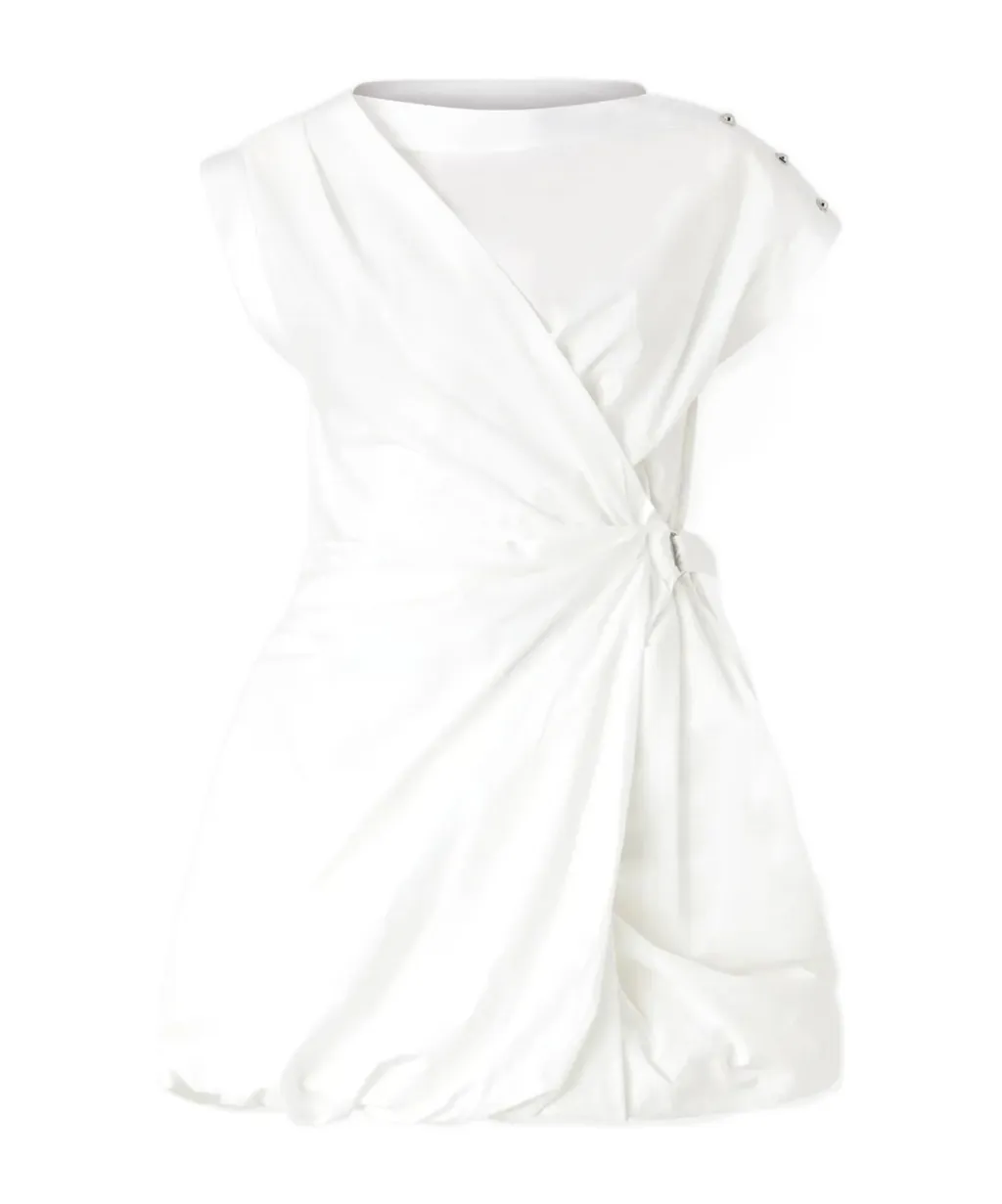 Crisscross Short Shirt Dress