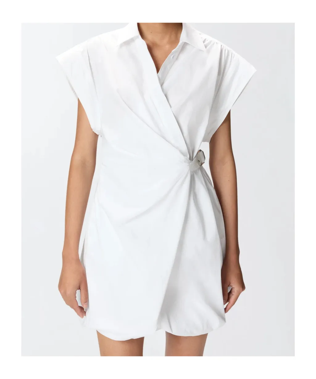 Crisscross Short Shirt Dress