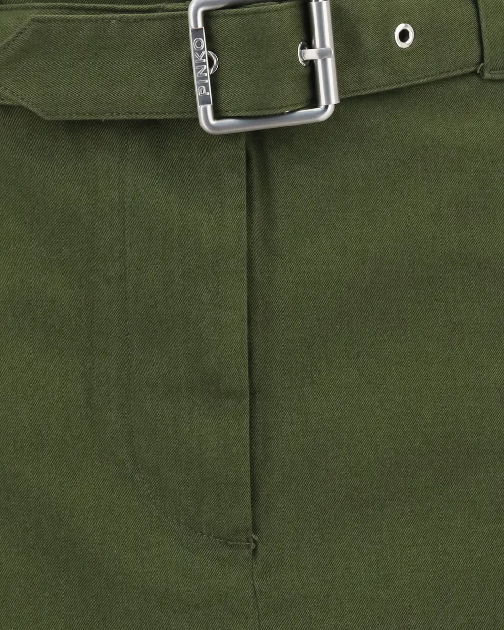 Belted Cargo Midi Skirt