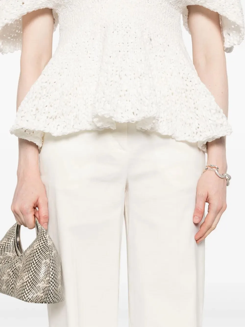 Stretch Pleated Trousers