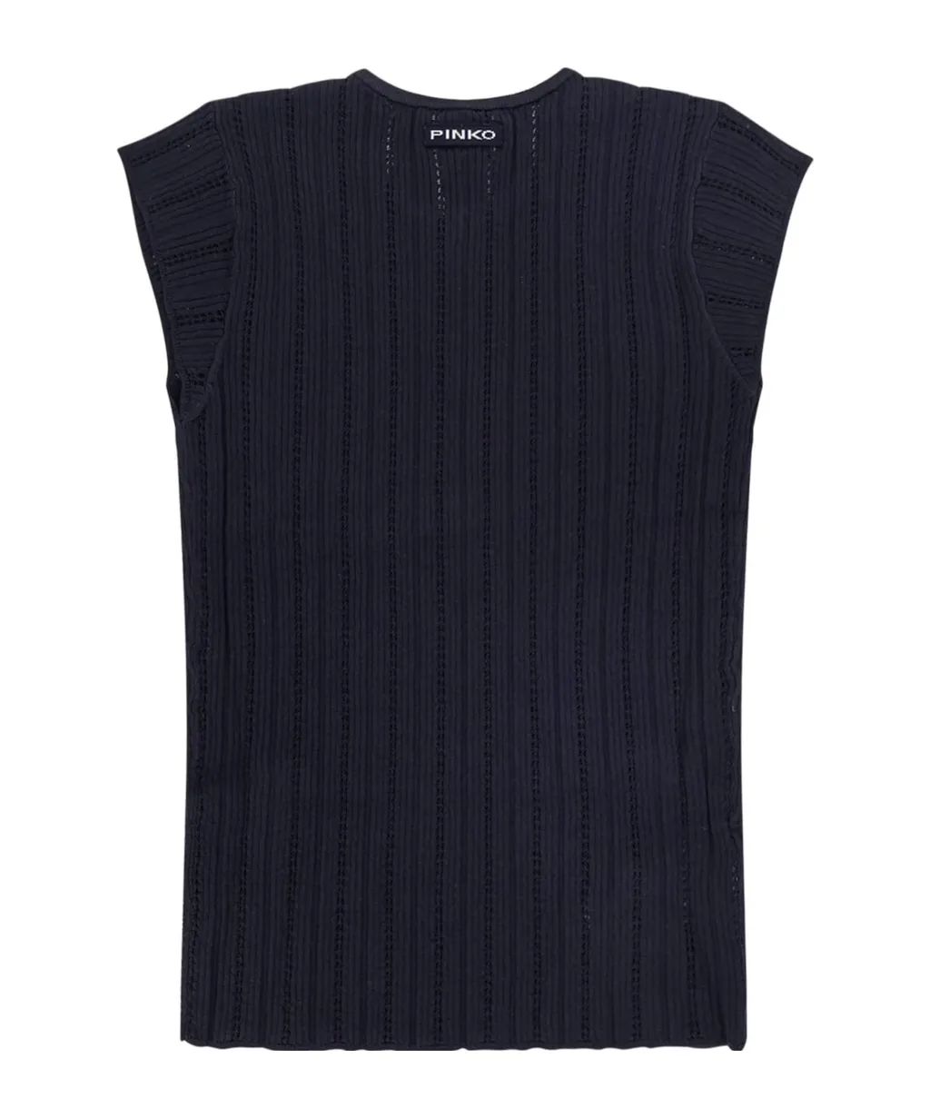 Ribbed Openwork Top