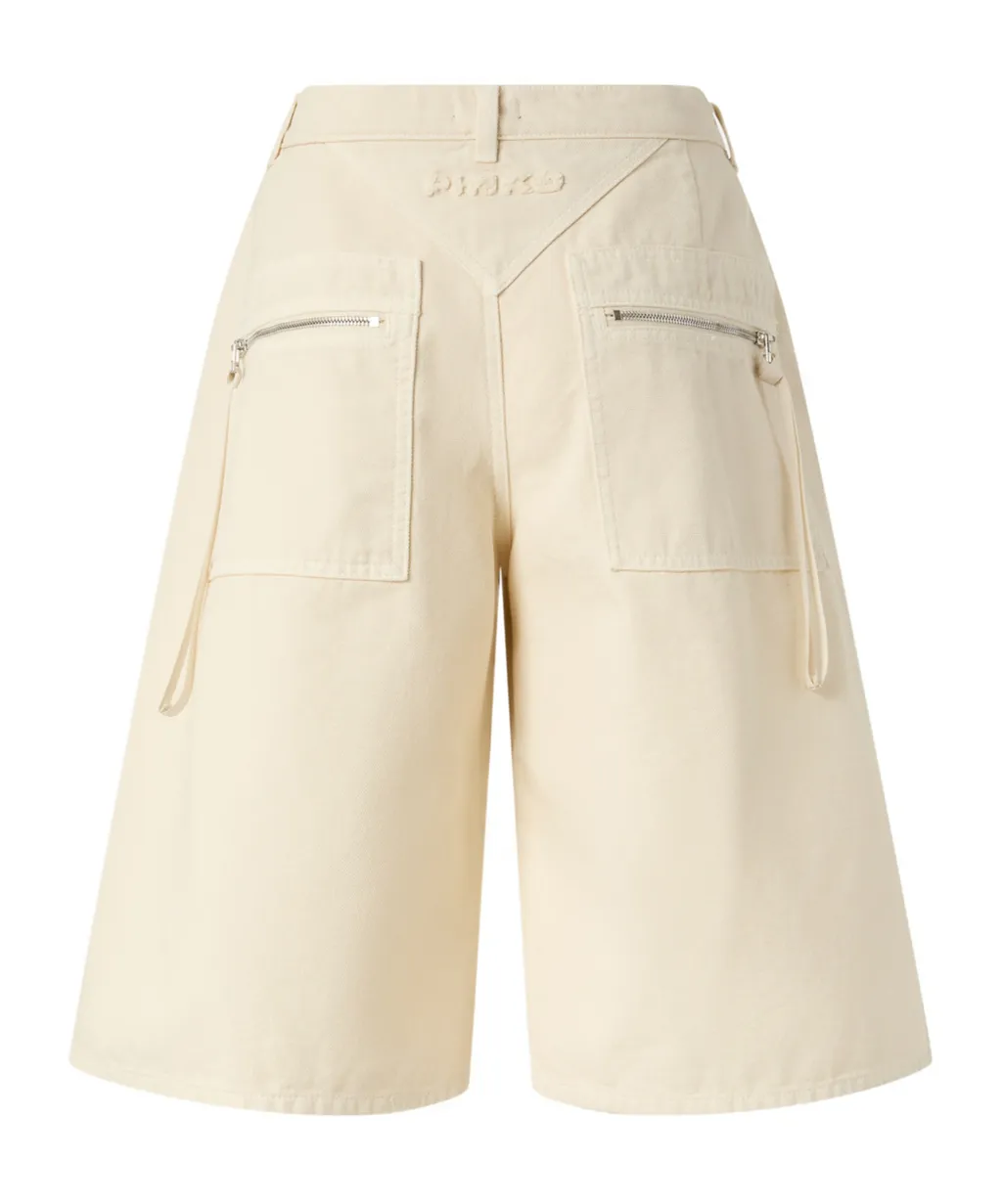 Wide-Leg Bermuda Shorts