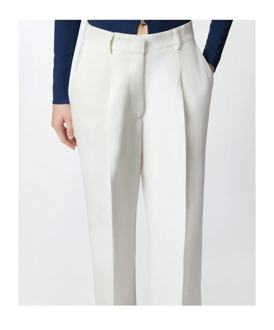 Pleated Palazzo Trousers