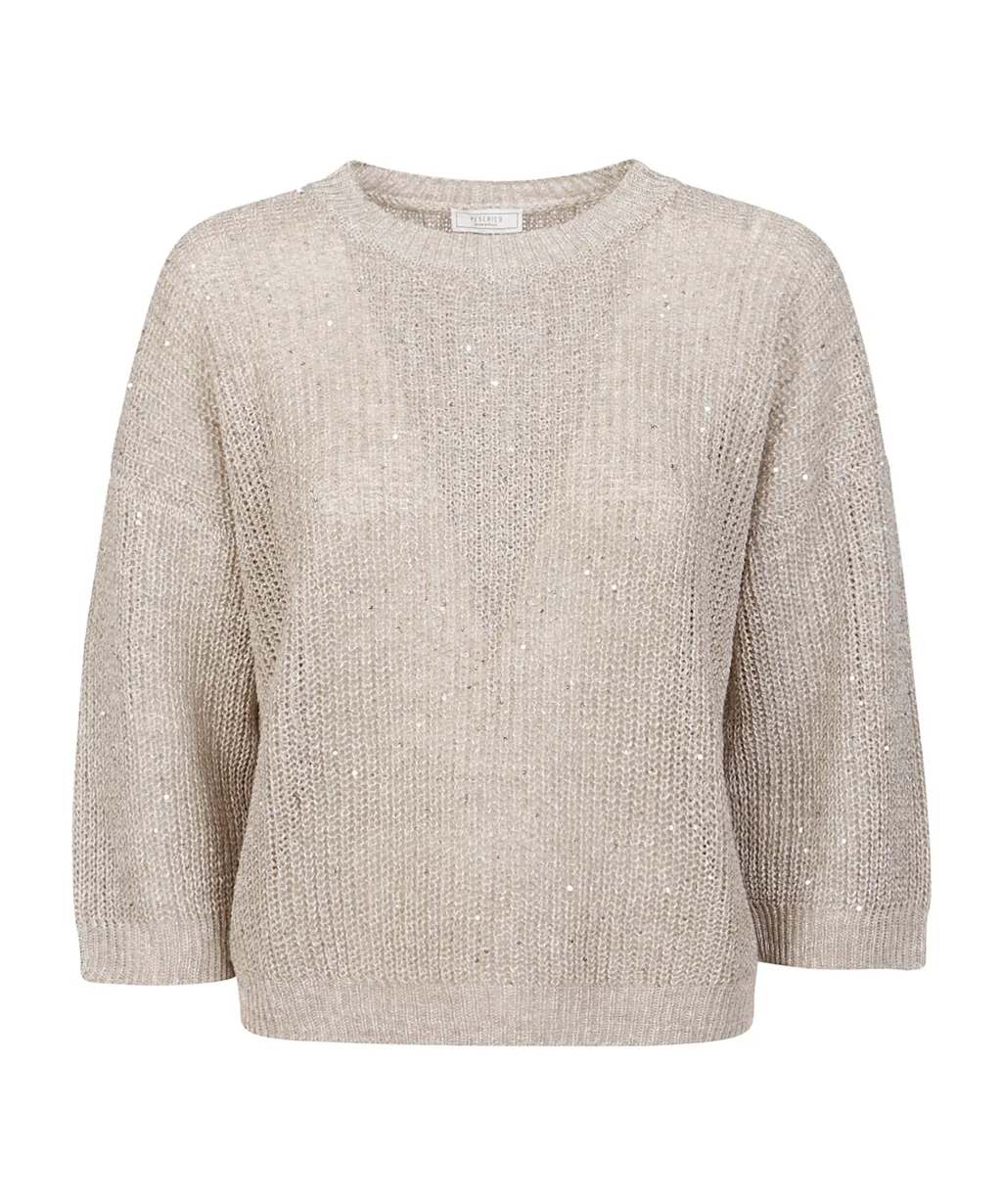 Sequinned Tricot Sweater