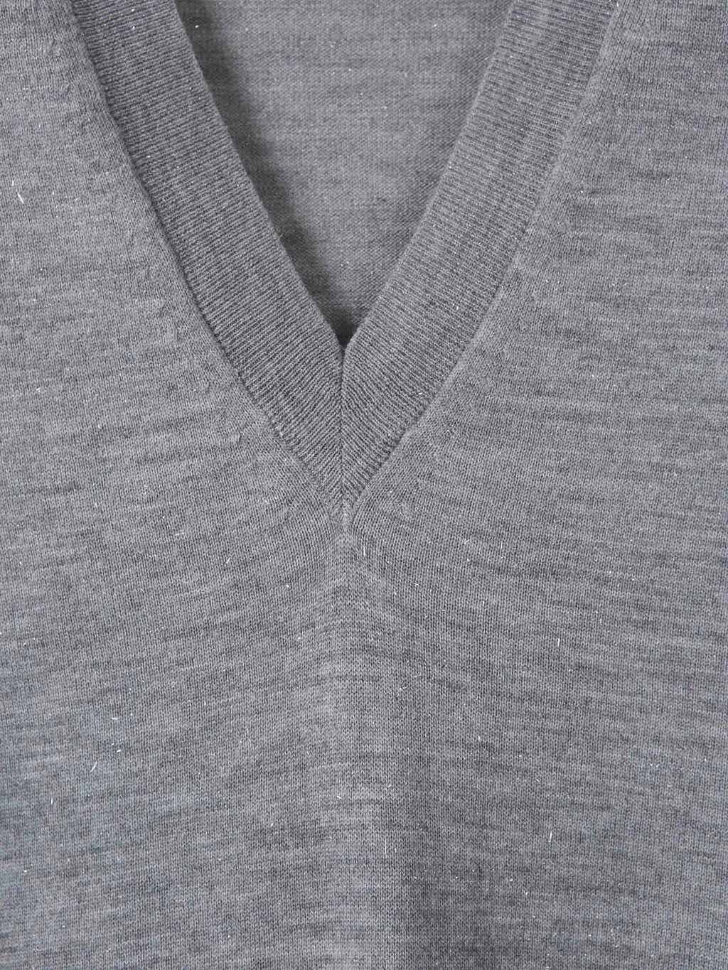 Lurex-Detail V-Neck Sweater