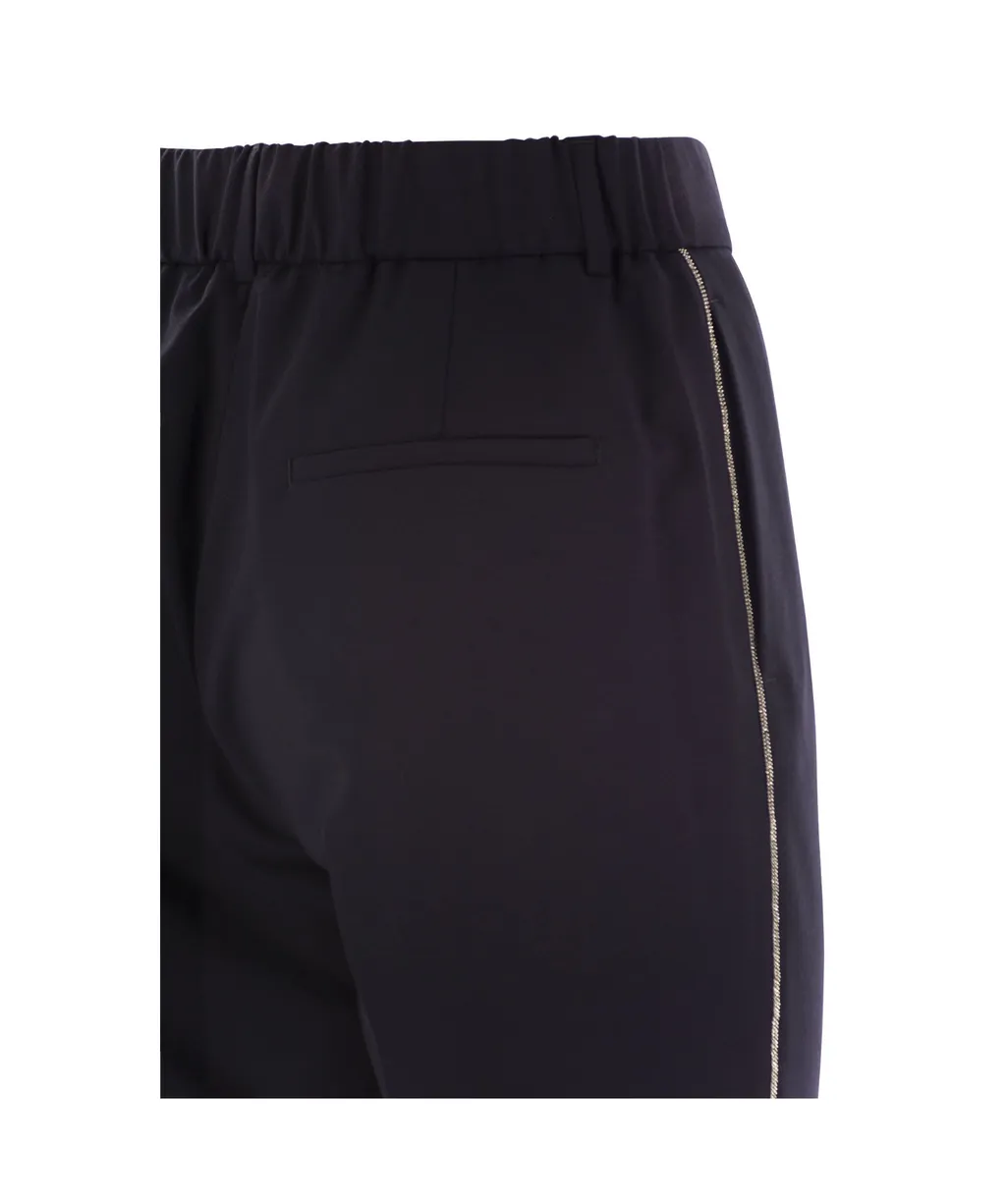 High-Waist Slim-Fit Pants
