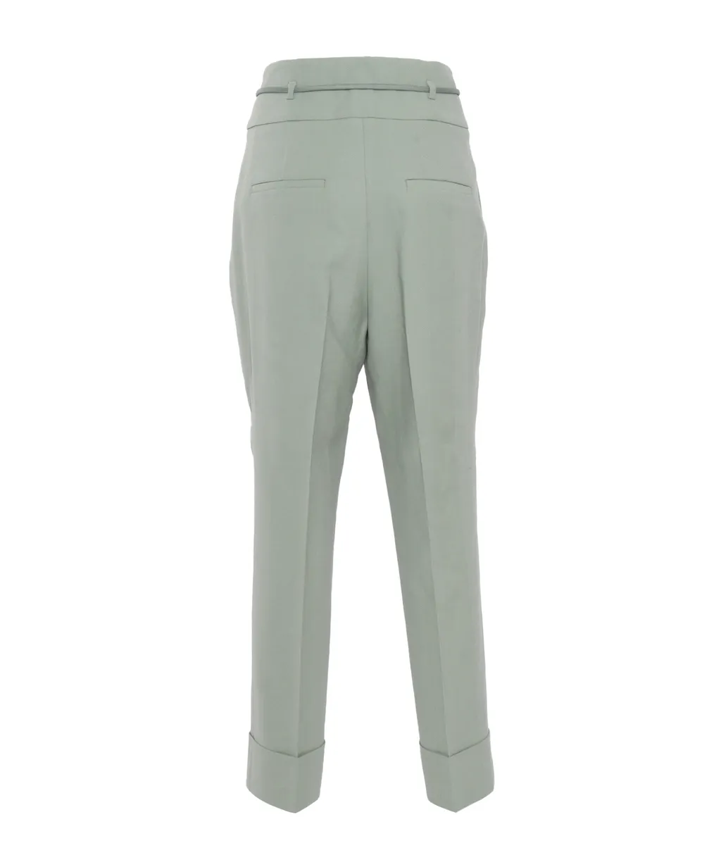 High-Waist Cropped Trousers