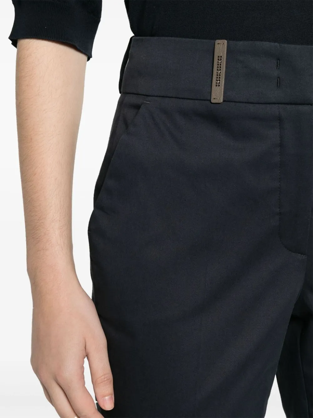 High-Waist Cropped Trousers