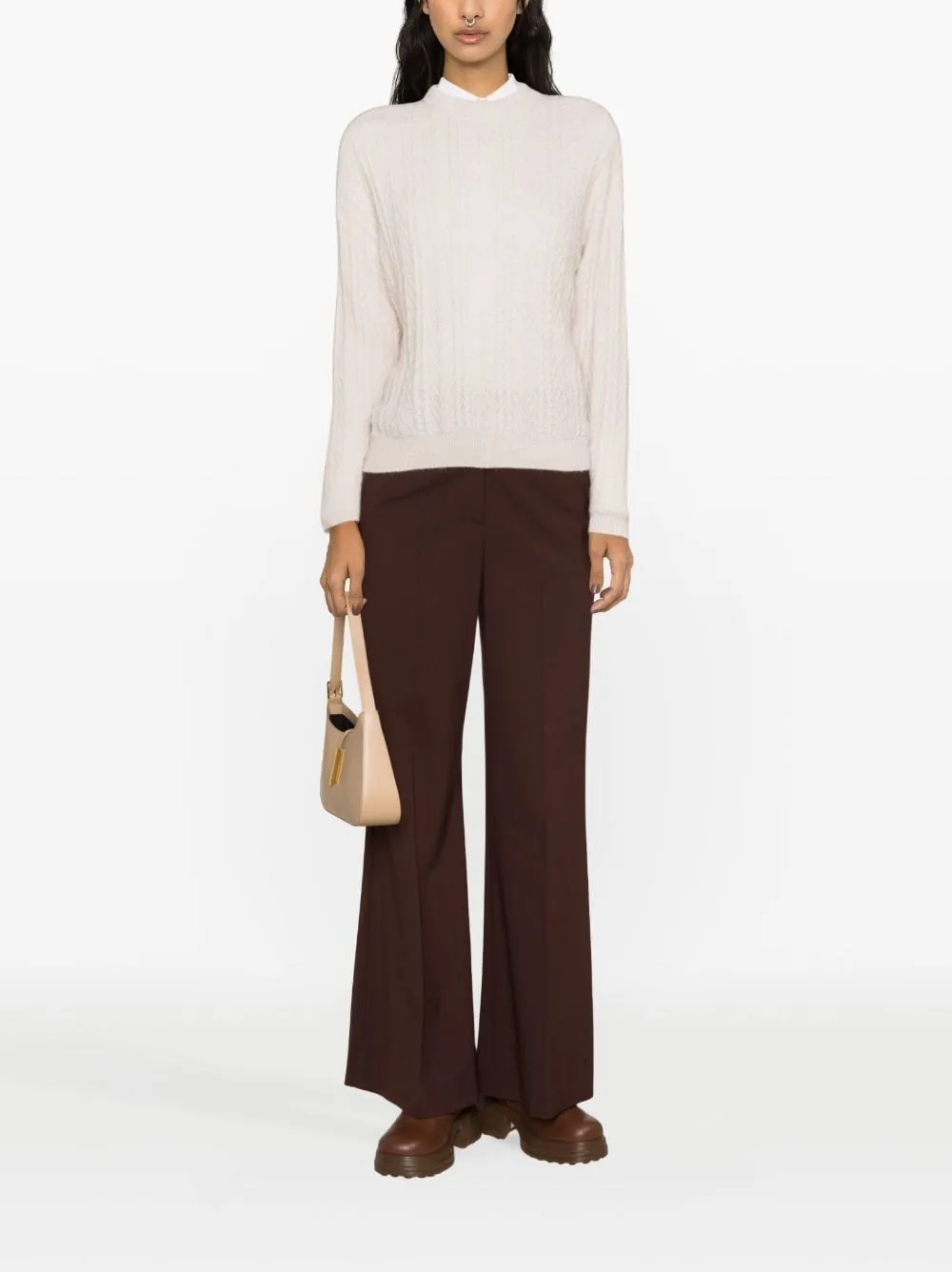 Cable-Knit Wool-Blend Jumper