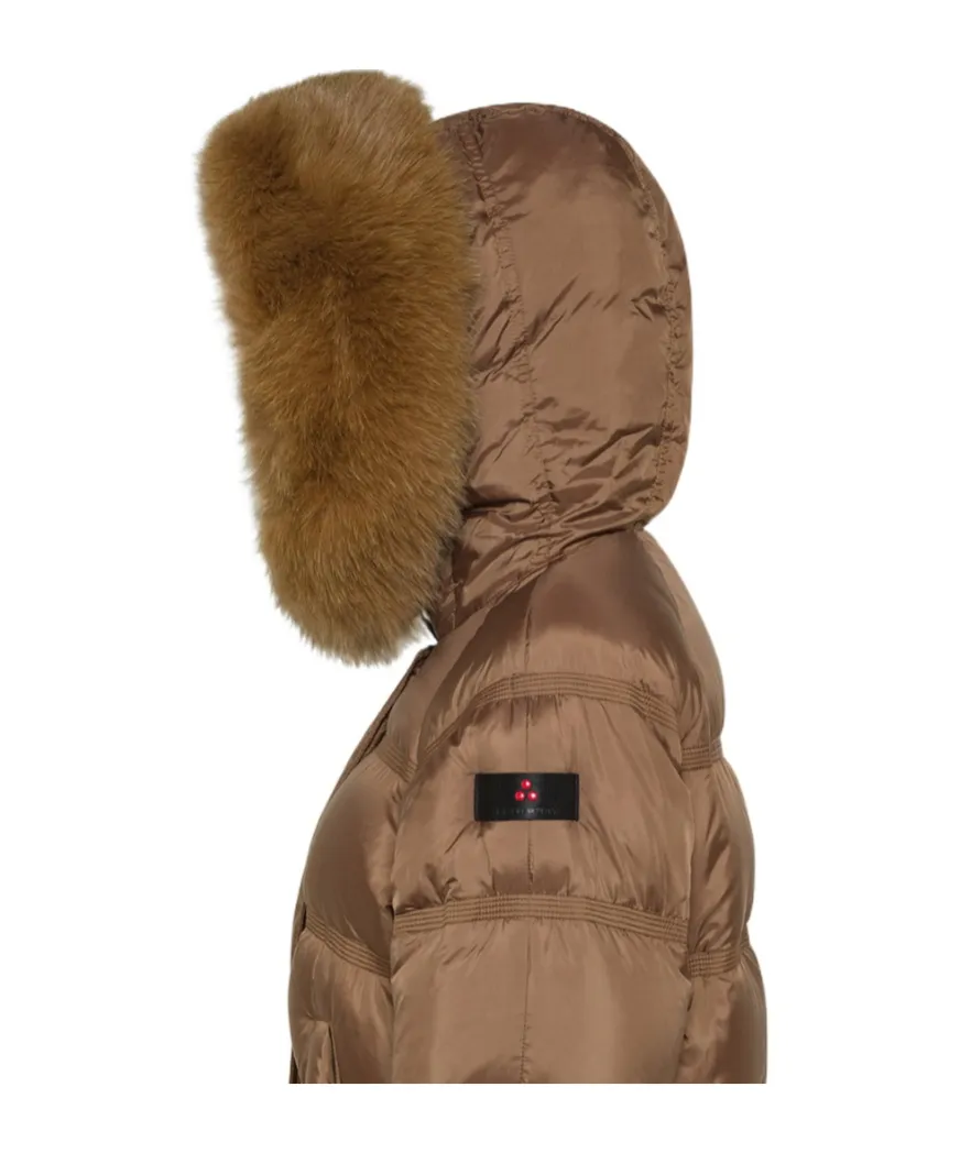 Puffer Jacket With Fur Trim