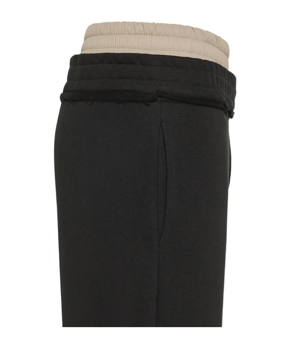 Fleece Joggers With Double Waist