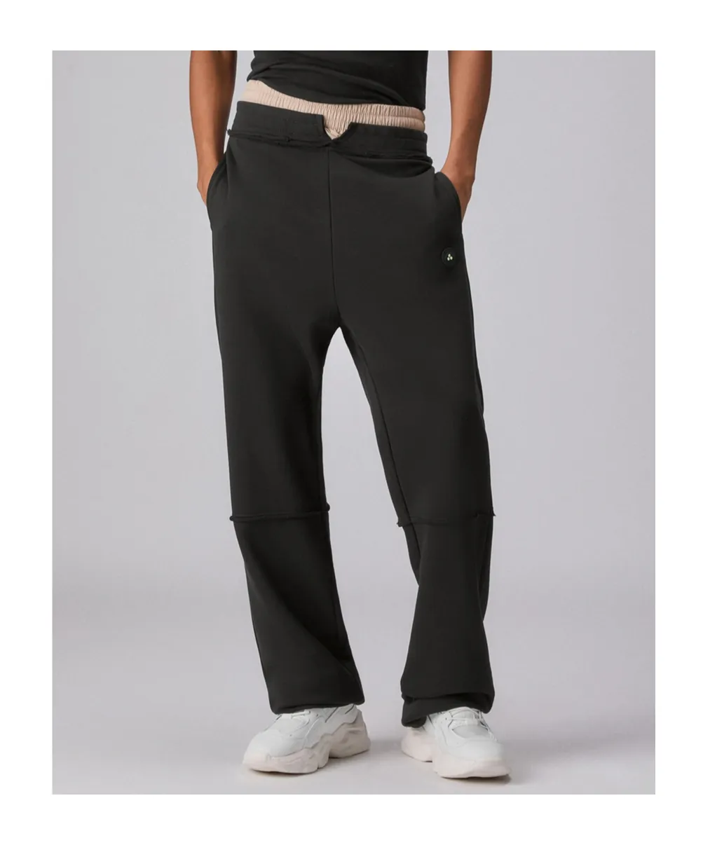 Fleece Joggers With Double Waist