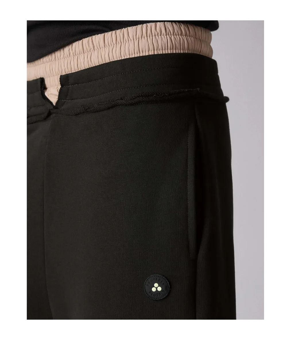 Fleece Joggers With Double Waist