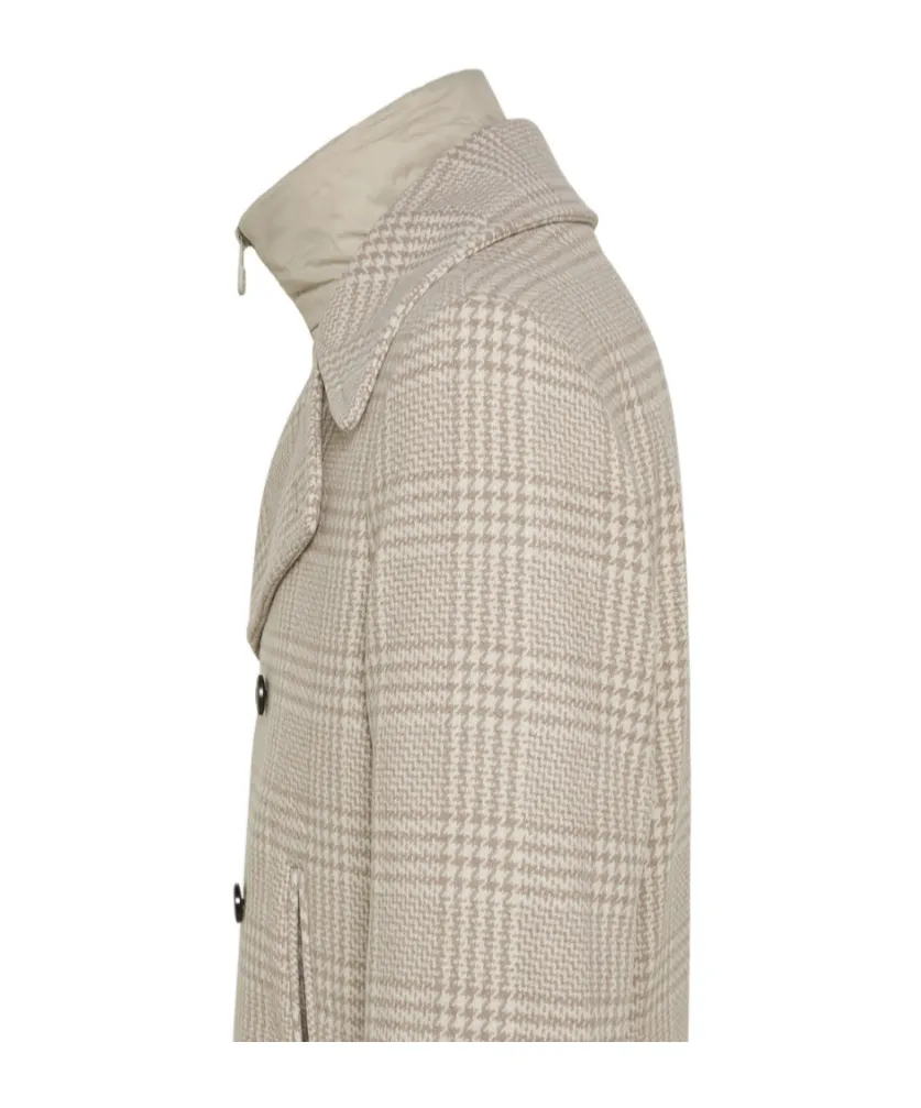Pitloch Check Double-Breasted Coat