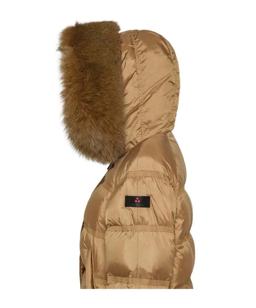 Puffer Jacket With Fur Trim