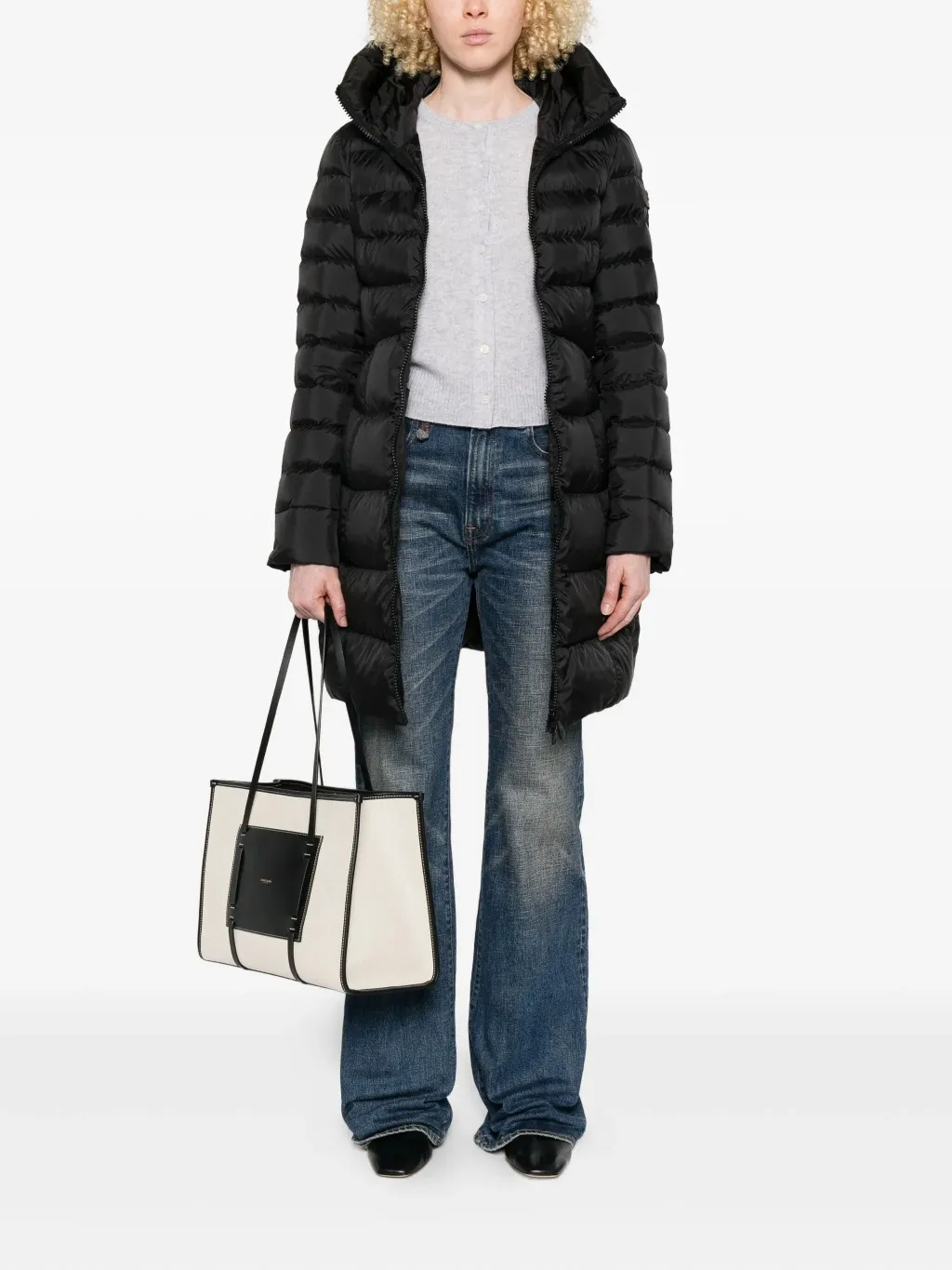 Hooded Quilted Down Jacket