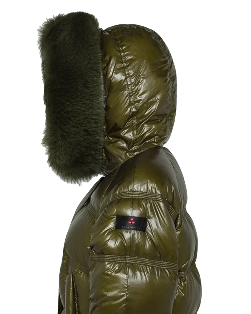 Long-Sleeved Hooded Quilted Jacket