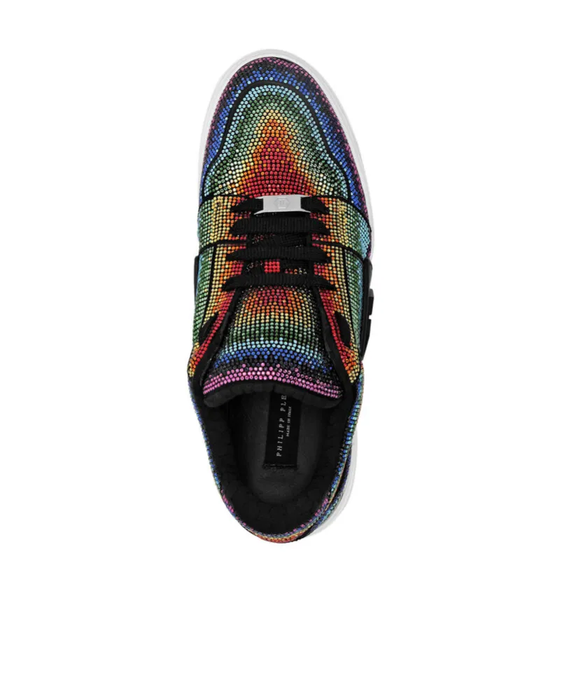 Strass Hexagon Lo-Top Sneakers