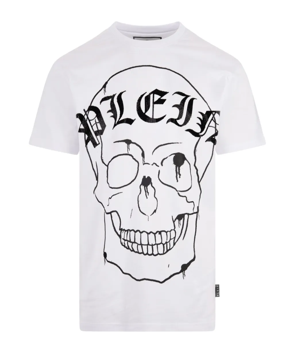 Skull Printed Round Neck Ss T-Shirt
