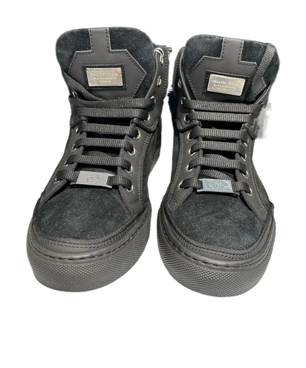 High-Top Lace-Up Sneakers