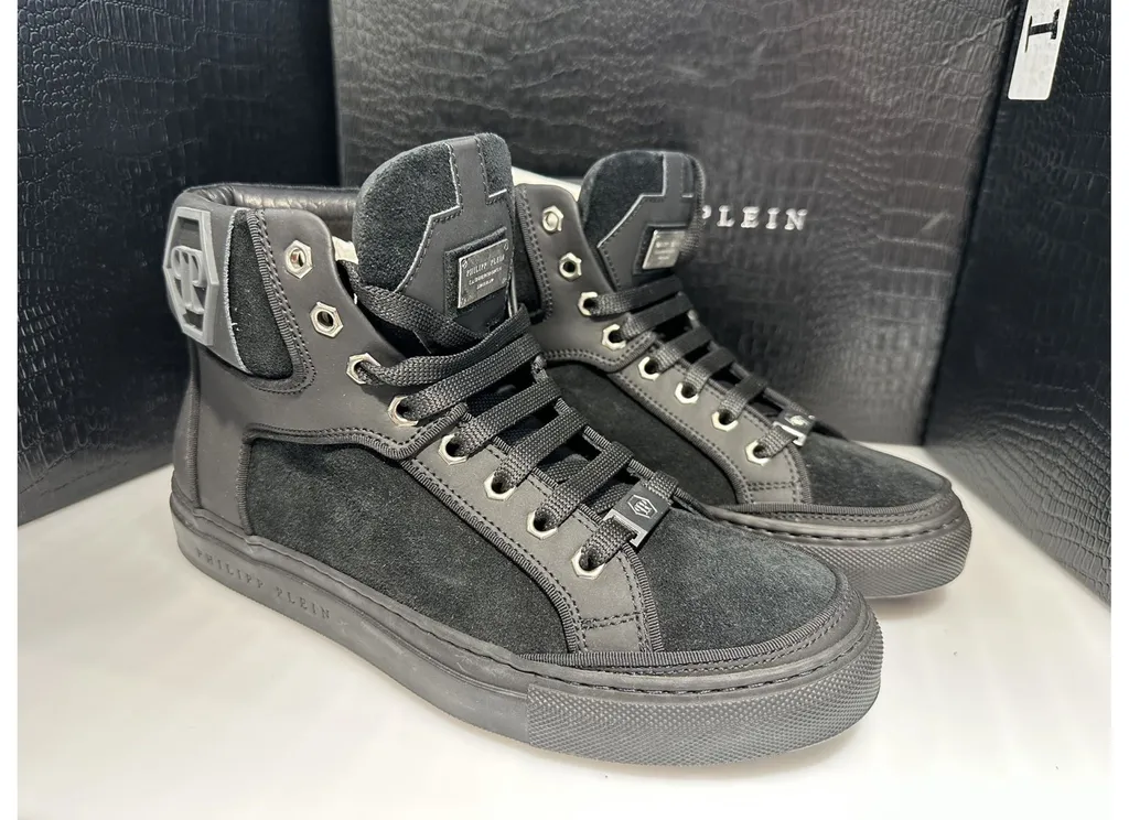 High-Top Lace-Up Sneakers