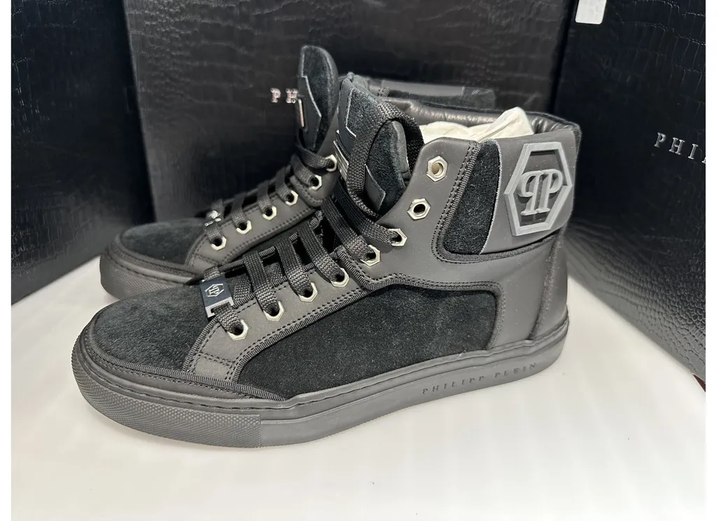 High-Top Lace-Up Sneakers