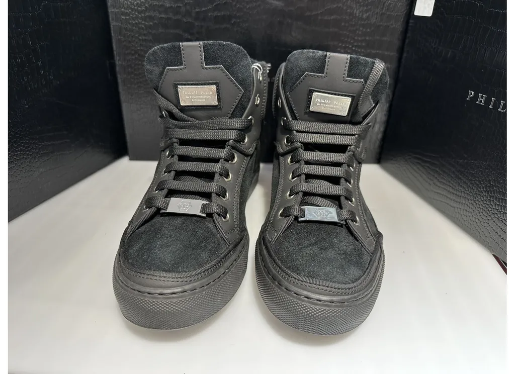 High-Top Lace-Up Sneakers