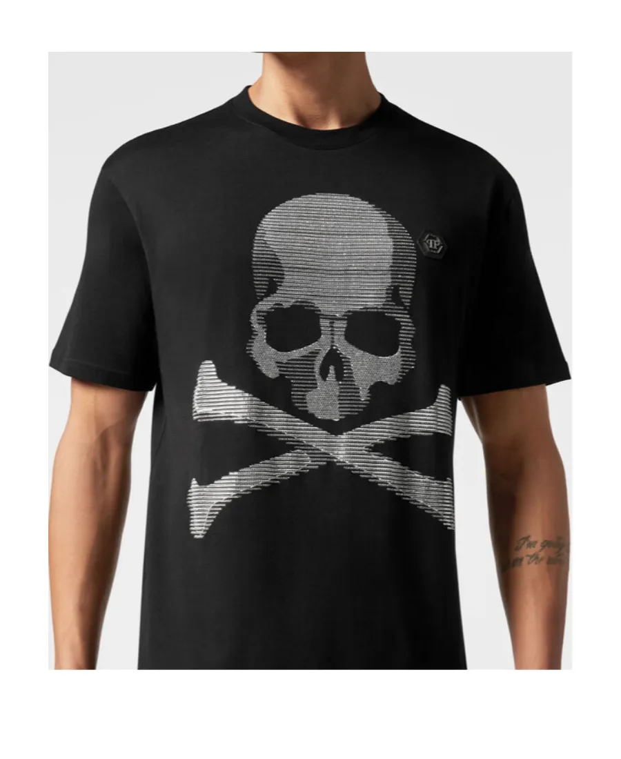 Skull Printed Crewneck T-Shirt