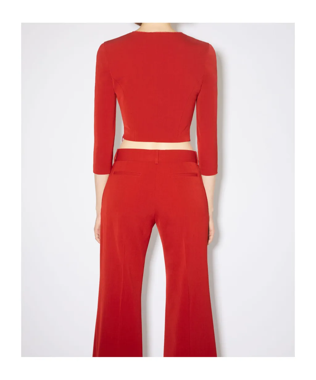 Hook And Button Square Neck Blouse