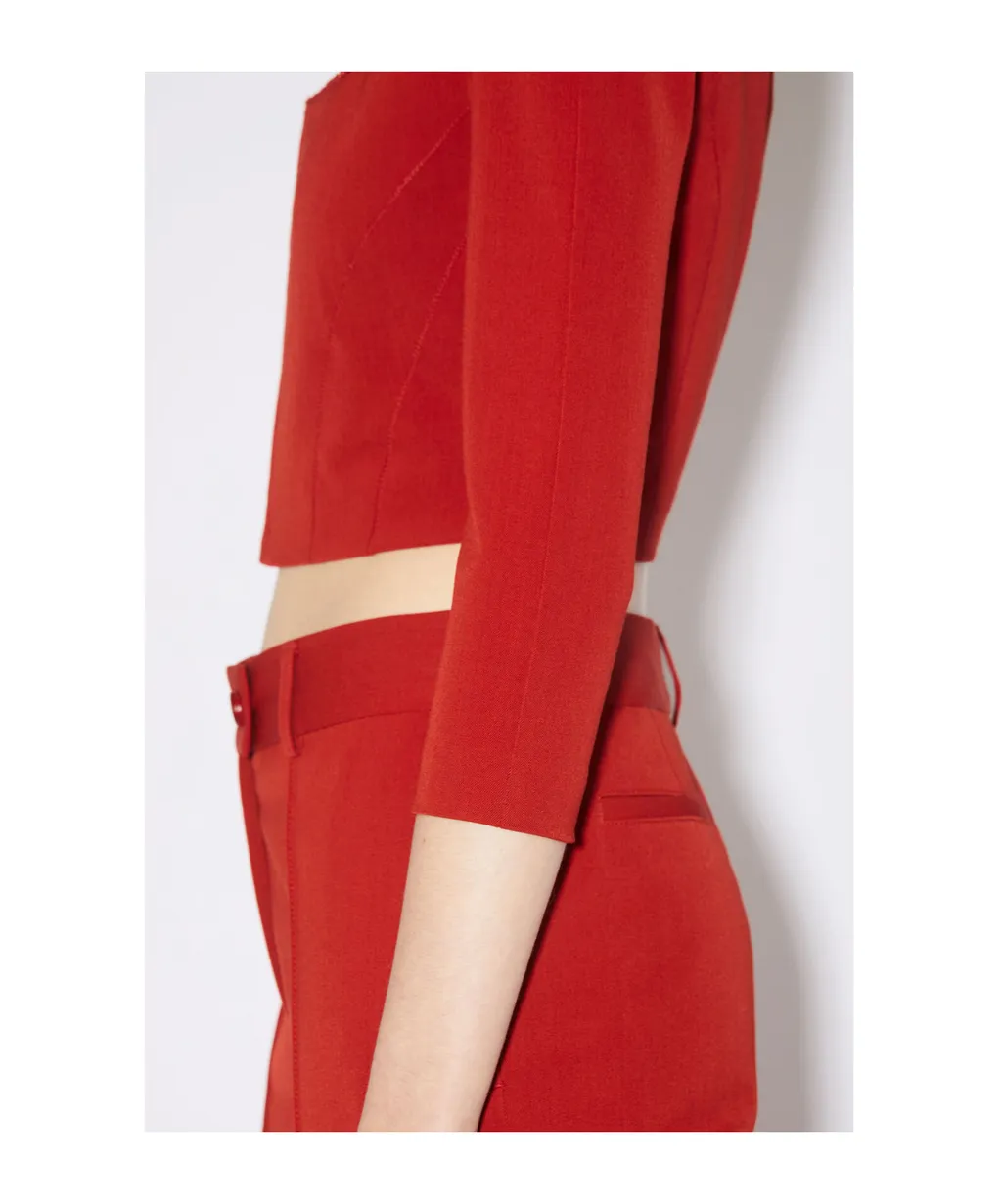 Hook And Button Square Neck Blouse
