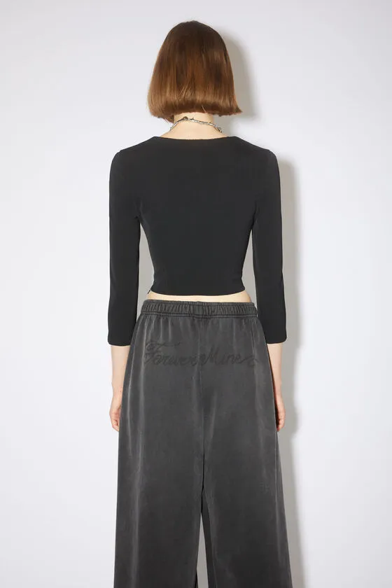 Square-Neck Cropped Blouse