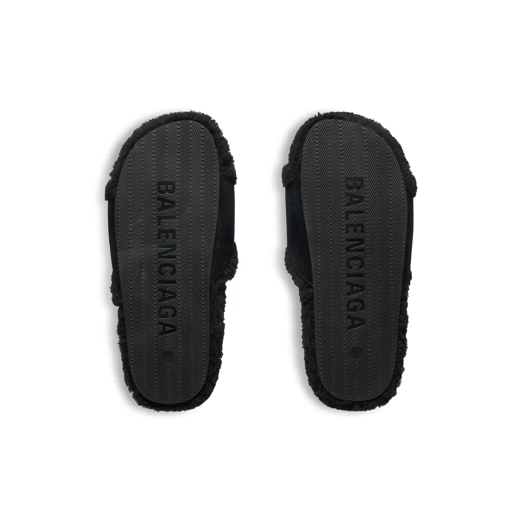 Furry Slide Sandal