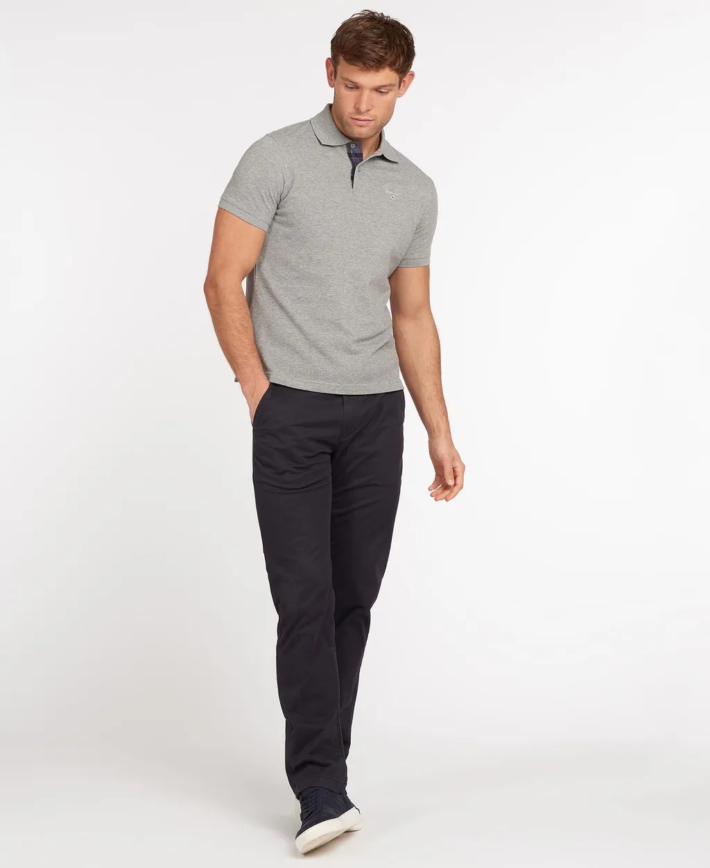Logo Embroidered Short-Sleeved Polo Shirt