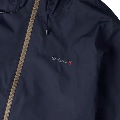 Logo-Embroidered Hooded Jacket