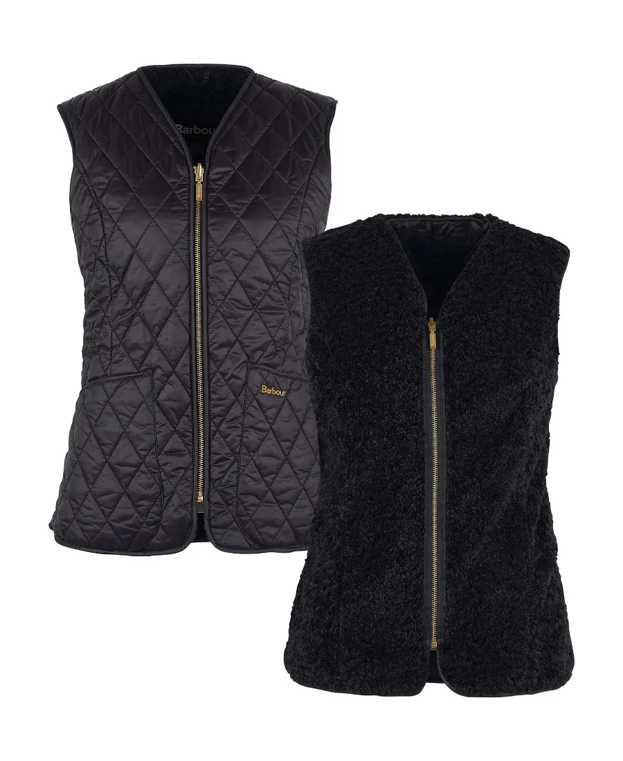 Logo-Embroidered Quilted Reversible Gilet
