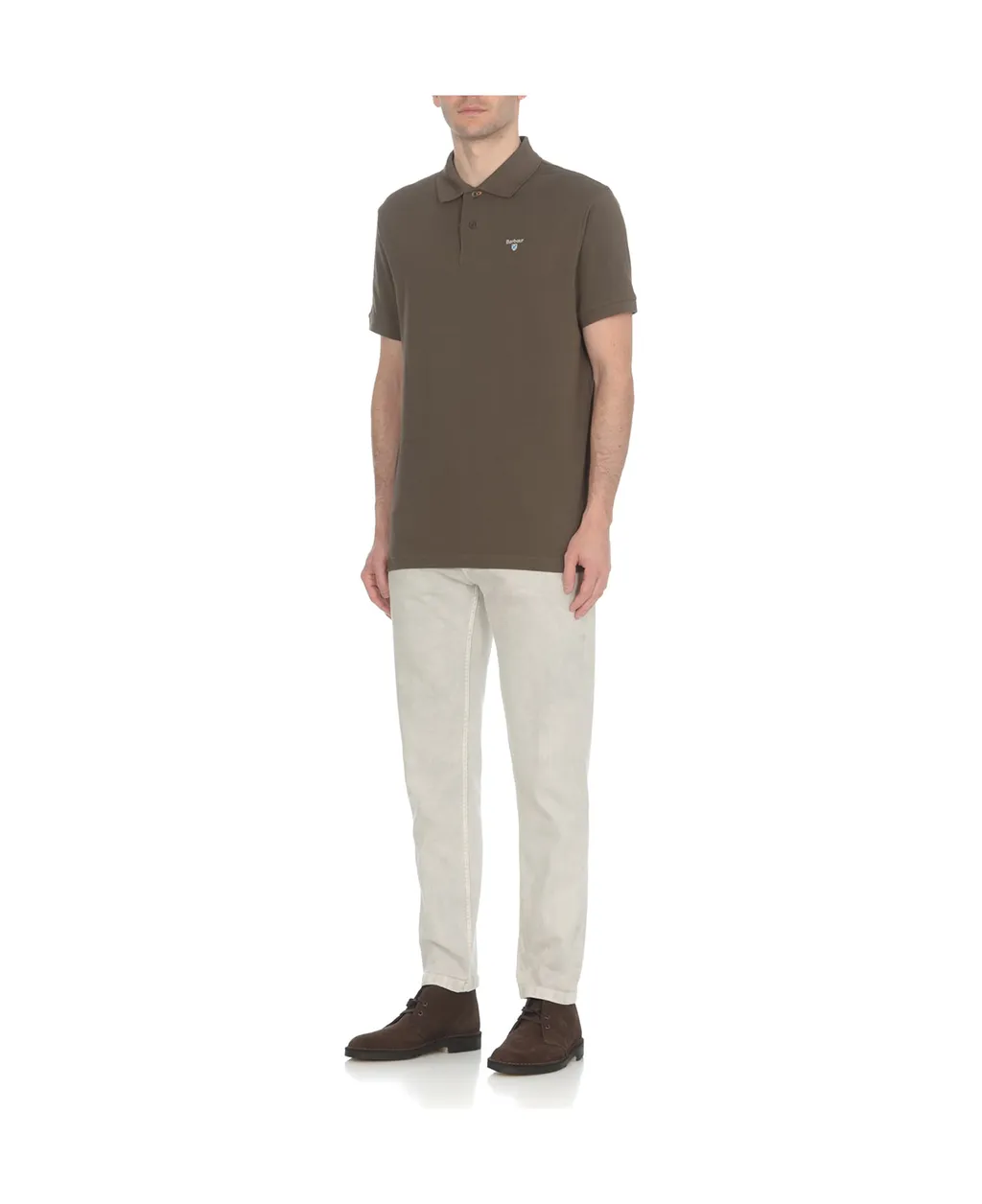 Logo Embroidered Short-Sleeved Polo Shirt