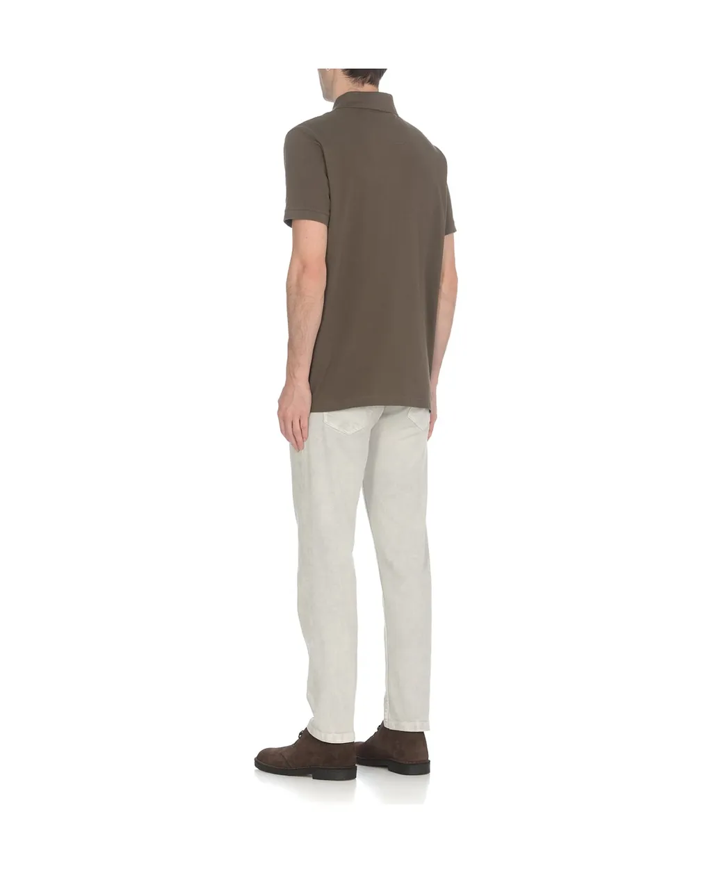 Logo Embroidered Short-Sleeved Polo Shirt