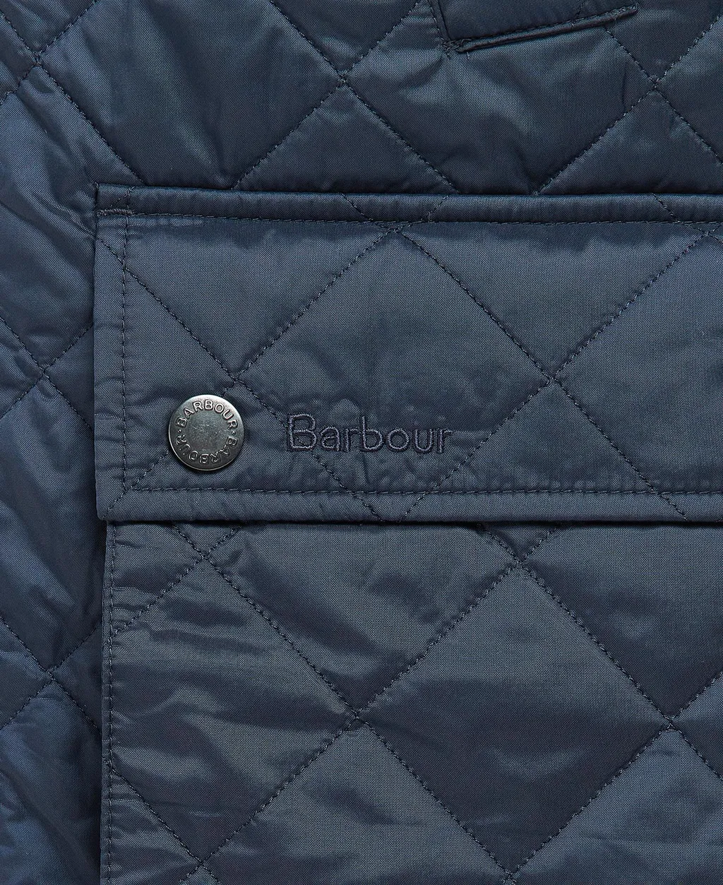 Diamond-Quilting Corduroy-Collar Jacket