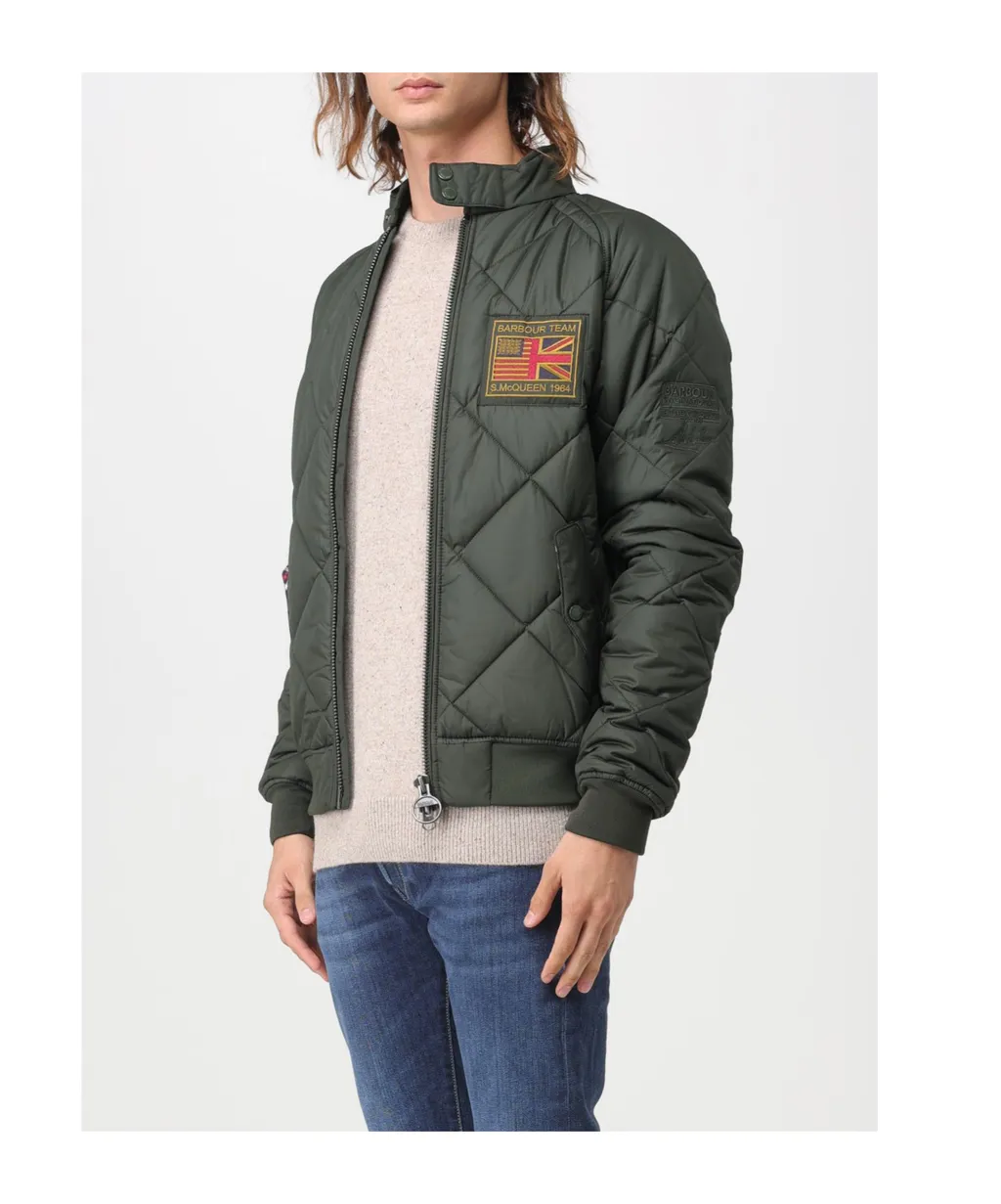 Logo Patch Zip-Up Padded Jacket