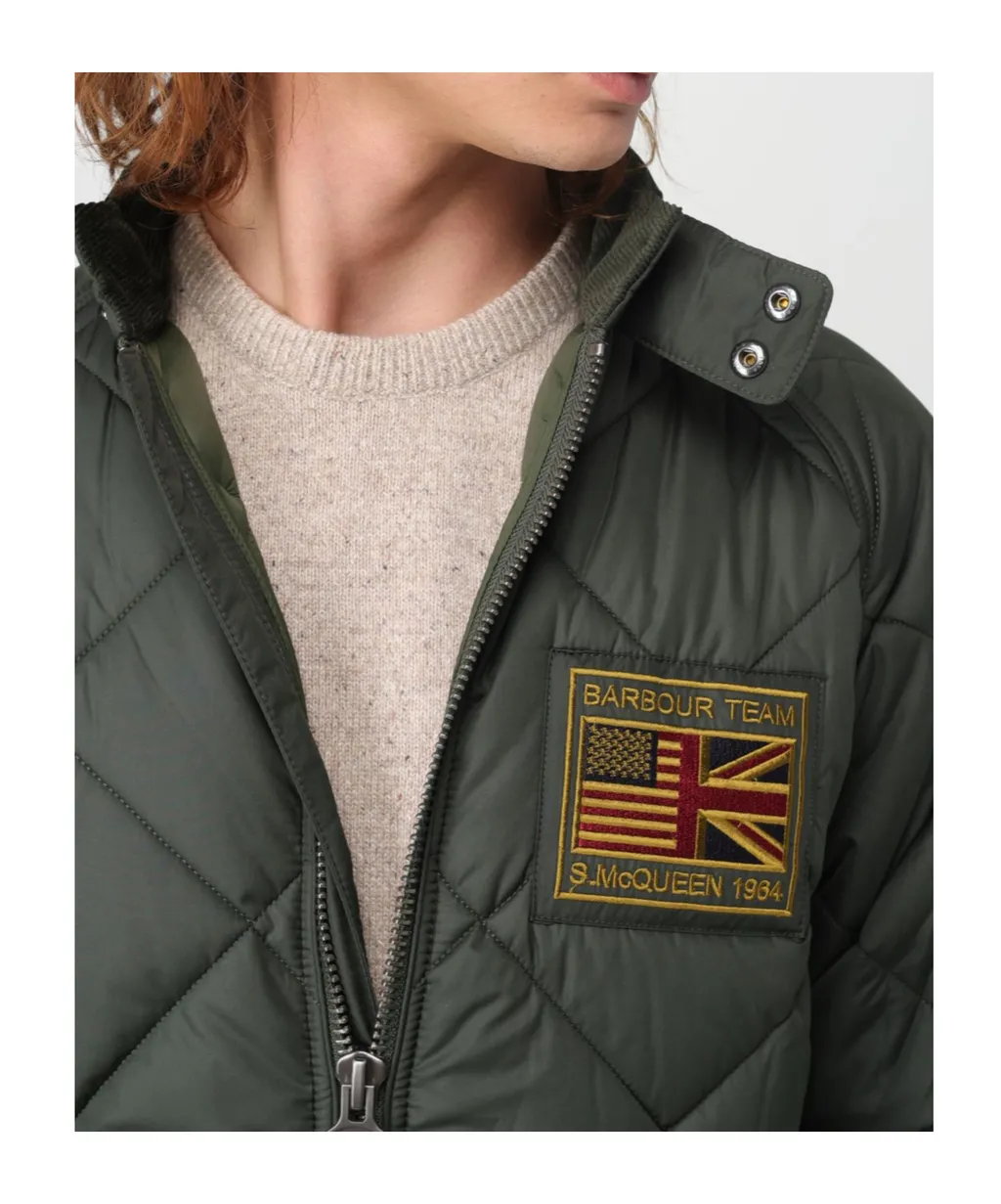 Logo Patch Zip-Up Padded Jacket