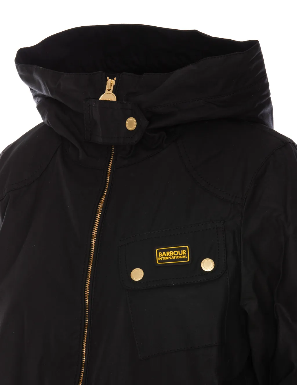 Monaco Zip-Up Hooded Wax Coat