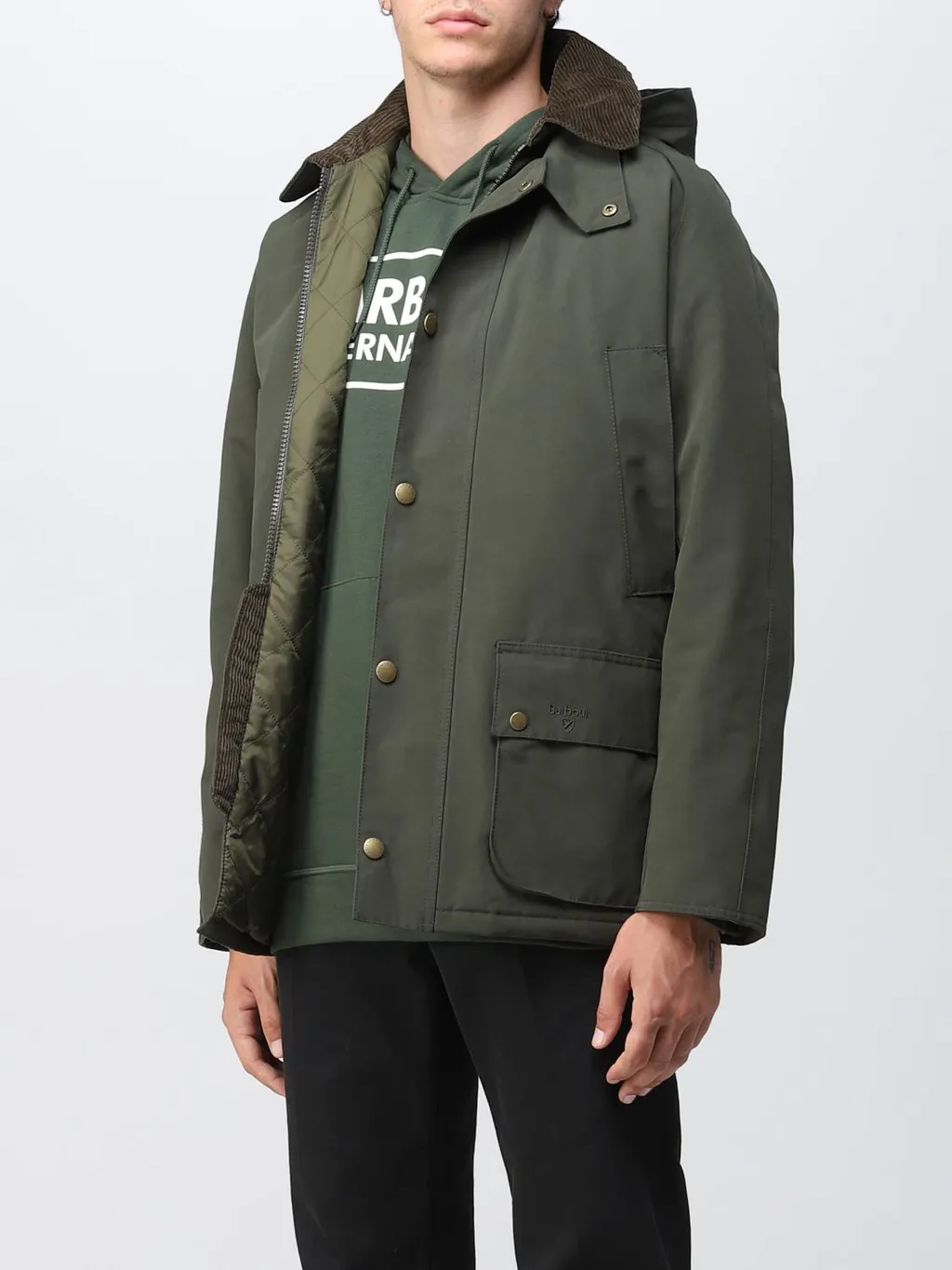 Button-Up Hooded Jacket