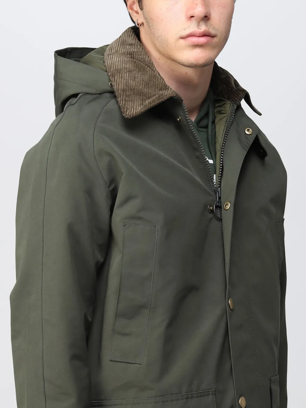 Button-Up Hooded Jacket