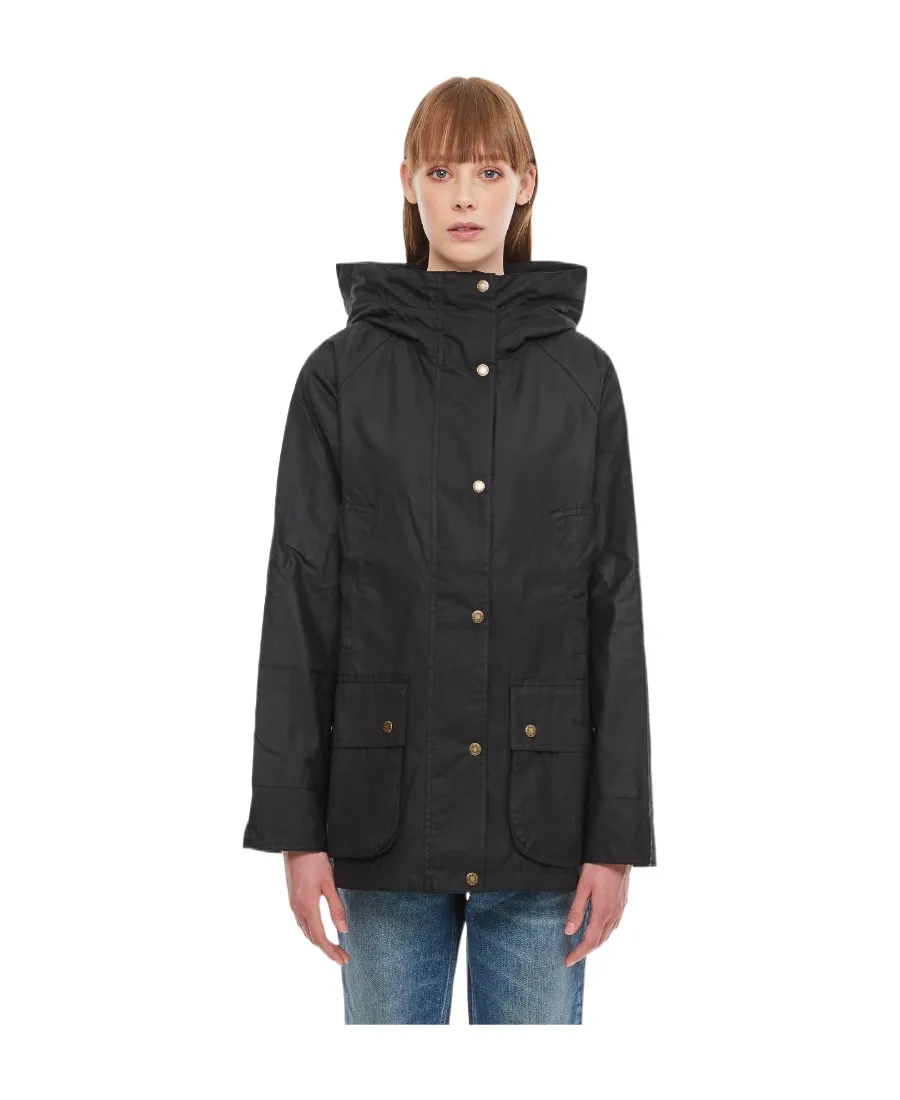 Press-Stud Hooded Jacket