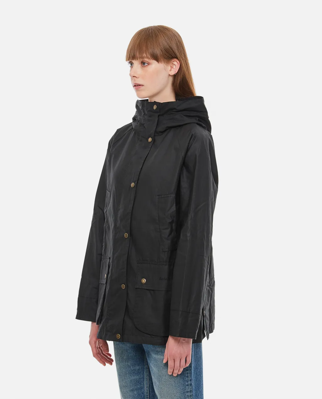 Press-Stud Hooded Jacket