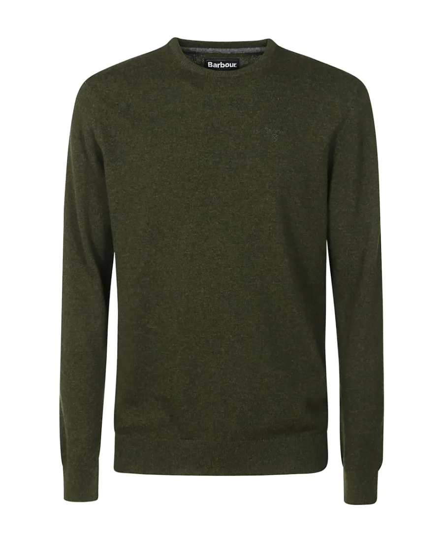 Logo Embroidered Crewneck Knitted Jumper