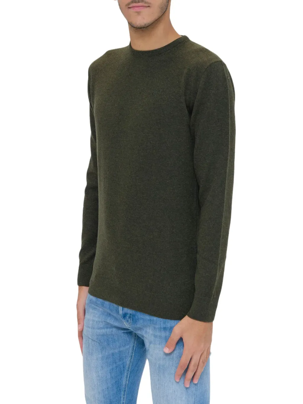 Logo Embroidered Crewneck Knitted Jumper
