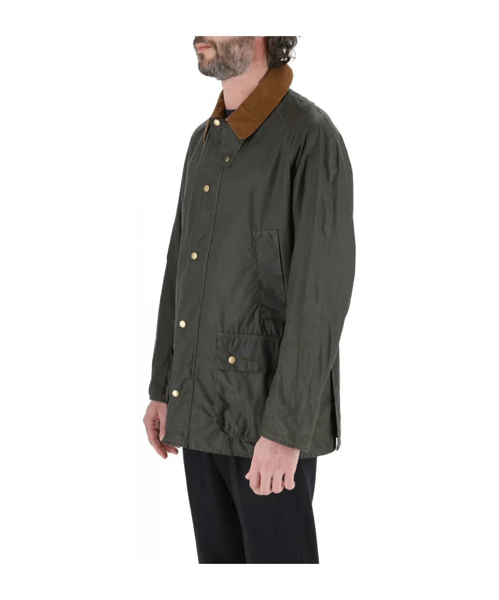 Contrasting-Collar Detail Jacket