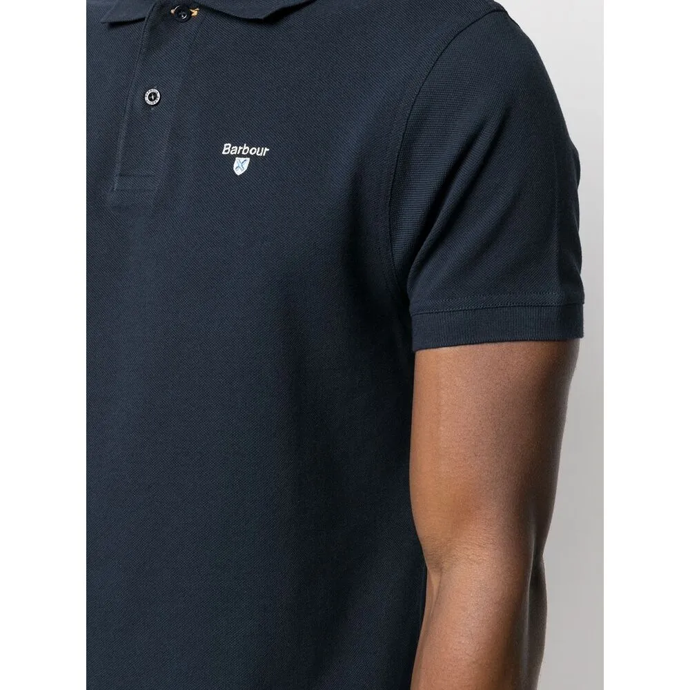 Logo Embroidered Short-Sleeved Polo Shirt